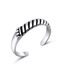 Swirly Silver Toe Ring TR-02	